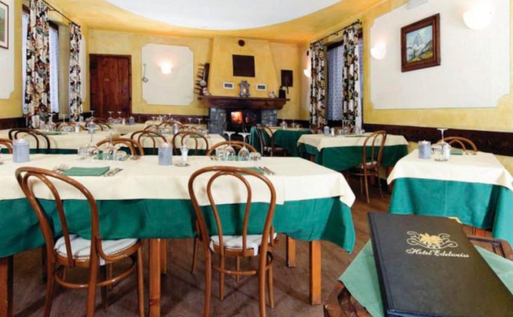 Hotel Edelweiss, Cervinia, Dining Room